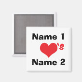 Angewohnt sind wir in Liebe Magnet (Vorderseite/Rückseite)