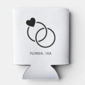 Angewohnt, wir Got Hochzeit Dosenkühler (Rückseite)