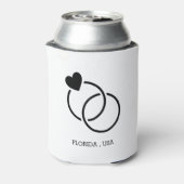 Angewohnt, wir Got Hochzeit Dosenkühler (Kanne Rückseite)