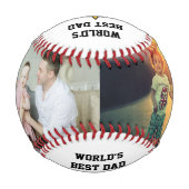 Angewohnter Geburtstag/Vatertag Baseball-Geschenk Baseball (Rückseite)