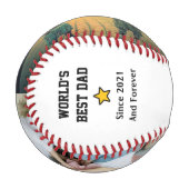 Angewohnter Geburtstag/Vatertag Baseball-Geschenk Baseball (Vorderseite Links)