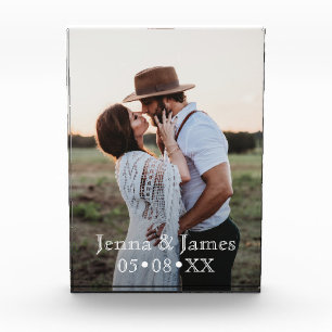 Angewohnter Hochzeitstag macht es einzigartig Fotoblock