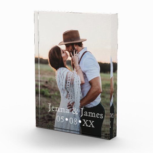 Angewohnter Hochzeitstag macht es einzigartig Fotoblock (Rechts)