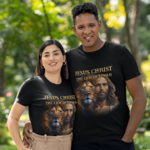 Angewohnter T - Shirt Jesus Christus der Löwe Juda