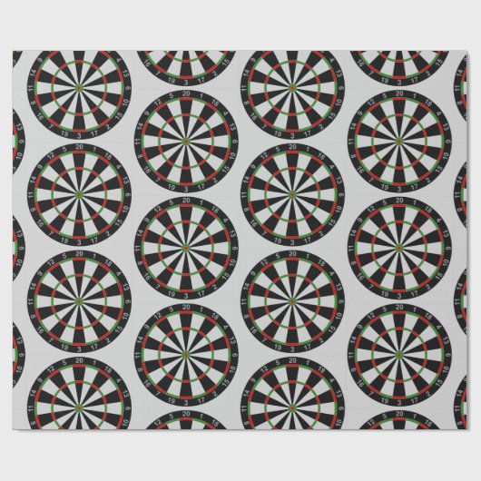 Angezogene Darts-Zielmuster Geschenkpapier (Flach)