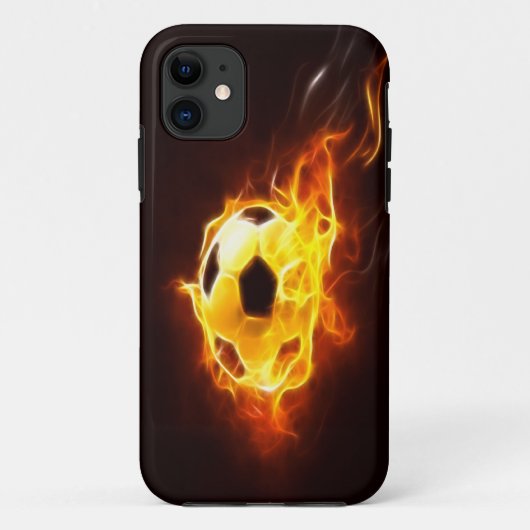 Angezündeter Fußball iPhone 5 Kasten Case-Mate iPhone Hülle (Rückseite)