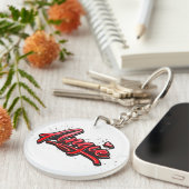 Angie Heart Splash Schlüsselanhänger rund (Vorderseite rechts)