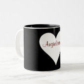 Angielicious Herz-Tasse Zweifarbige Tasse (Vorderseite Links)