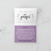 Angie's Accessoires Custom Danke Card (Innenseite)