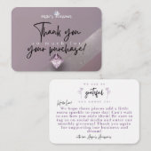 Angie's Accessoires Custom Danke Card Mitteilungskarte (Vorne/Hinten)