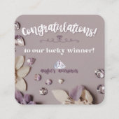 Angie's Accessoires Custom Order "Congrat Card" Quadratische Visitenkarte (Vorderseite)