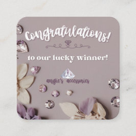 Angie's Accessoires Custom Order "Congrat Card" Quadratische Visitenkarte