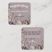 Angie's Accessoires Custom Order "Congrat Card" Quadratische Visitenkarte (Vorne/Hinten)