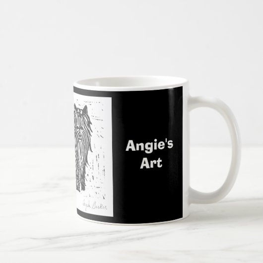 Angies Kunst"am besten in Show Hund" Tasse (Rechts)