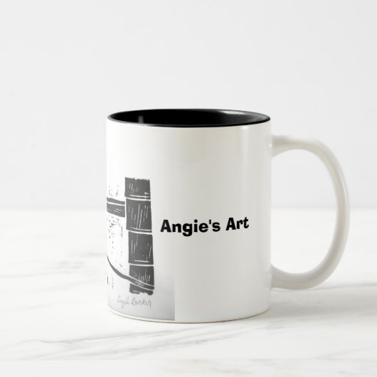 Angies Kunst"Jagdhundhund" Tasse (Rechts)