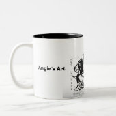 Angies Kunst"Jagdhundhund" Tasse (Links)