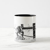 Angies Kunst"Jagdhundhund" Tasse (Mittel)