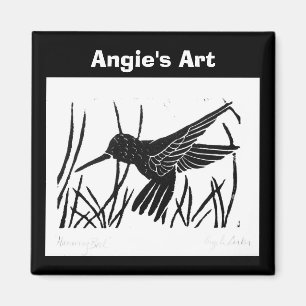 Angies Kunst-"Summenvogel-" Magnet