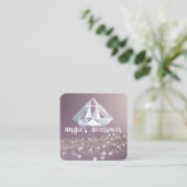 Angie's Zubehör Custom Order Business Card Quadratische Visitenkarte (Stehend Vorderseite)