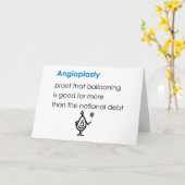Angioplastie a Funny Get Well bald Gedicht Karte (Gelbe Blume)
