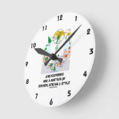 Angiospermen sind eine Angelegenheit des Runde Wanduhr (Winkel)