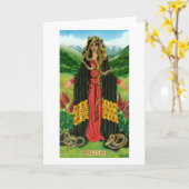 Angitia Grußkarte Karte (Gelbe Blume)