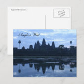 angkor blau postkarte (Vorne/Hinten)