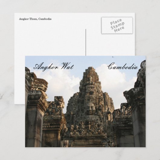 angkor cambo postkarte (Vorne/Hinten)