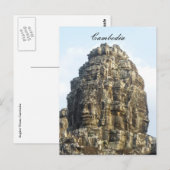 Angkor-Gesichter Postkarte (Vorne/Hinten)