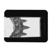 Angkor Kambodscha, Angkor Wat Doorway View 2 Magnet (Horizontal)
