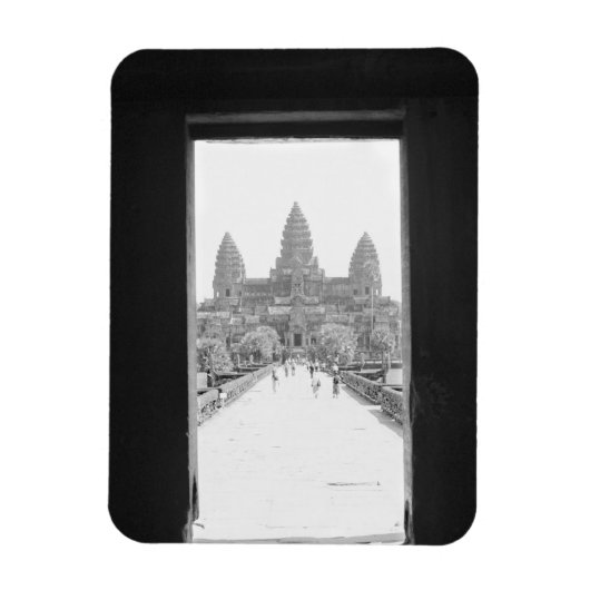Angkor Kambodscha, Angkor Wat Doorway View Magnet (Vertikal)