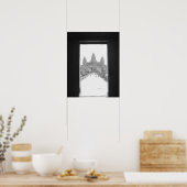 Angkor Kambodscha, Angkor Wat Doorway View Poster (Küche)