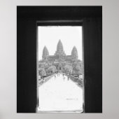 Angkor Kambodscha, Angkor Wat Doorway View Poster (Vorne)