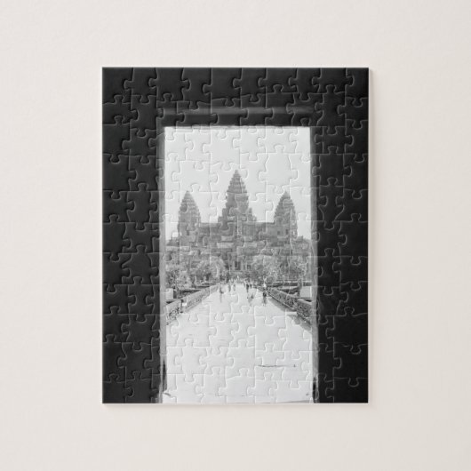 Angkor Kambodscha, Angkor Wat Doorway View Puzzle (Vertikal)