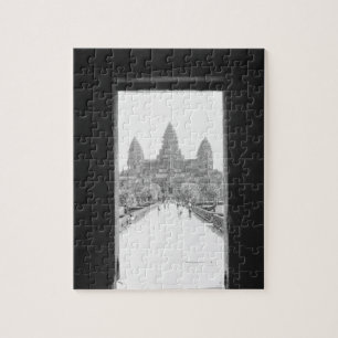 Angkor Kambodscha, Angkor Wat Türblick Puzzle
