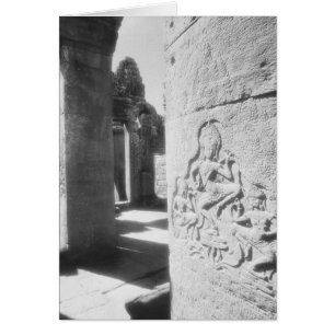 Angkor Kambodscha, Apsara Carving the Bayon 2