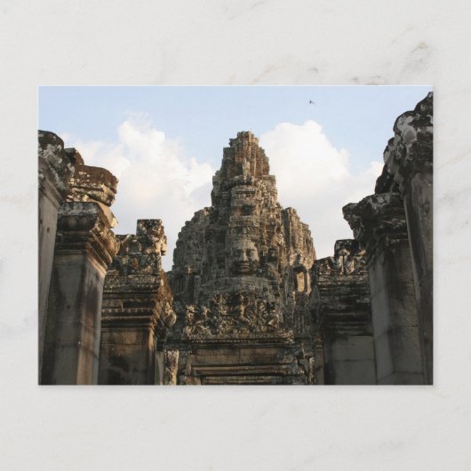 Angkor-Kambodscha-Gesicht Postkarte (Vorderseite)