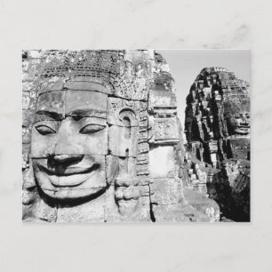 Angkor Kambodscha, Köpfe des Bayon Postkarte