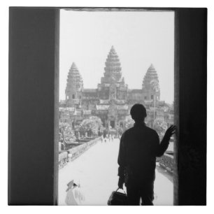 Angkor Kambodscha, Tür & Person Angkor Wat Fliese