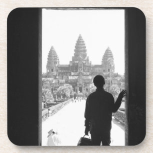 Angkor Kambodscha, Tür & Person Angkor Wat Getränkeuntersetzer