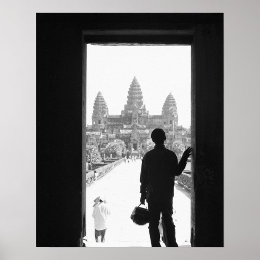 Angkor Kambodscha, Tür und Person Angkor Wat Poster (Vorne)