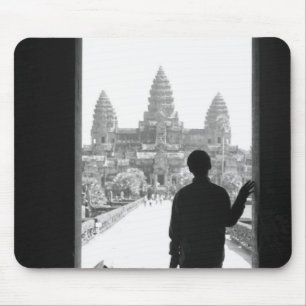 Angkor Kambodscha, Türe und Person Angkor Wat Mousepad
