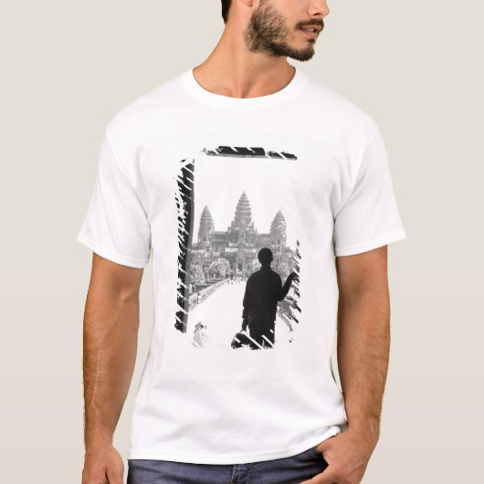 Angkor Kambodscha, Türe und Person Angkor Wat T-Shirt (Vorderseite)