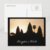 Angkor mit Sonnenaufgang Postkarte (Vorne/Hinten)