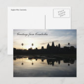 angkor reflektieren postkarte (Vorne/Hinten)