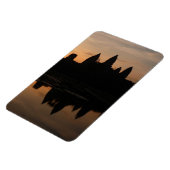 Angkor Sonnenaufgang Silhouette Magnet (Linke Seite)