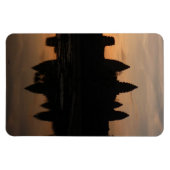 Angkor Sonnenaufgang Silhouette Magnet (Horizontal)