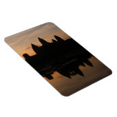 Angkor Sonnenaufgang Silhouette Magnet (Rechte Seite)