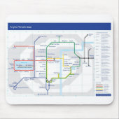 Angkor Tempelkarten-Mäusematte Mousepad (Vorne)