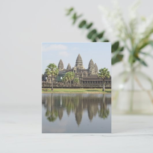 Angkor-Tempelreflektion Postkarte (Stehend Vorderseite)